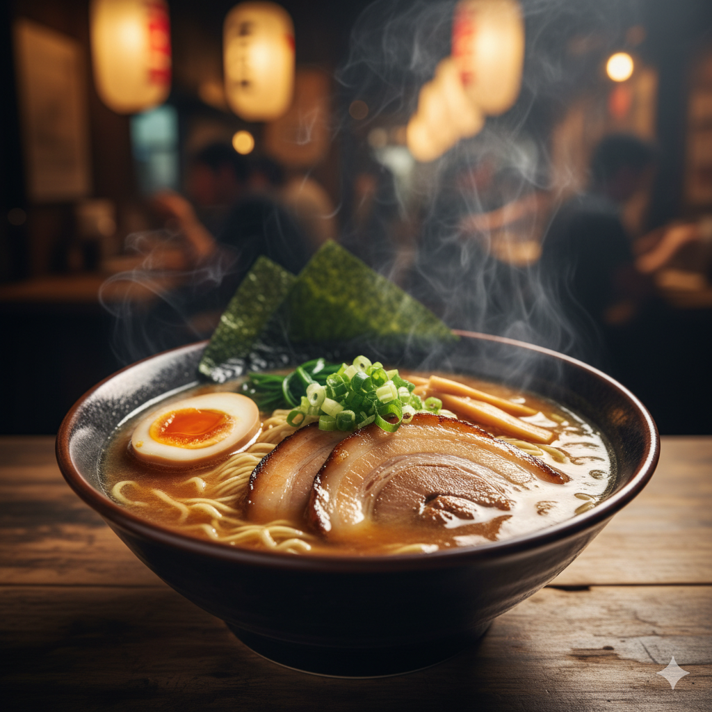 お店のラーメン